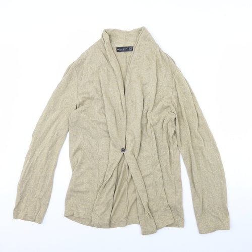 Zara Mens Beige   Cardigan Jumper Size XL
