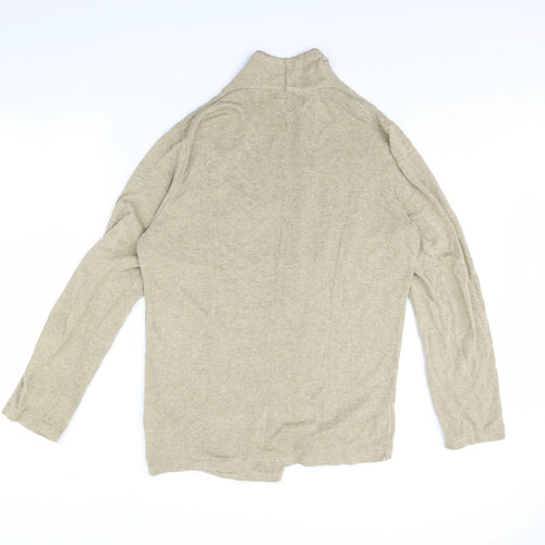 Zara Mens Beige   Cardigan Jumper Size XL
