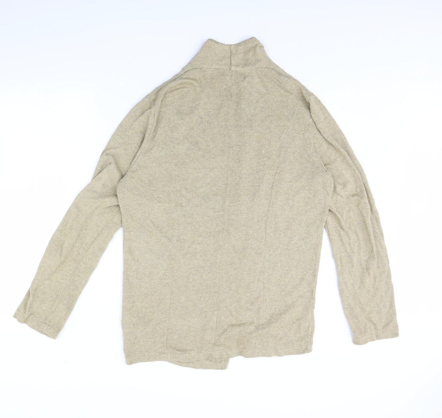 Zara Mens Beige   Cardigan Jumper Size XL