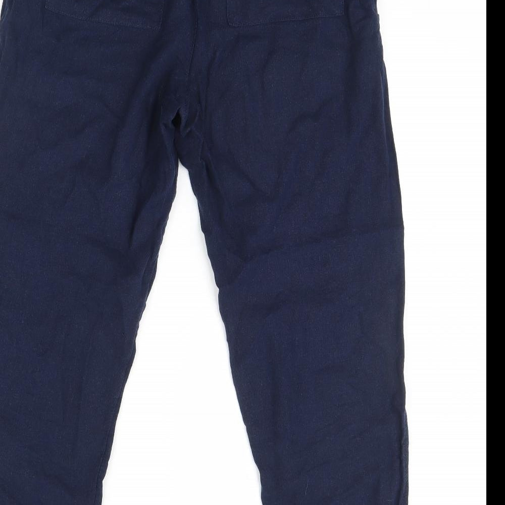 M&S Womens Blue   Trousers  Size 10 L28 in