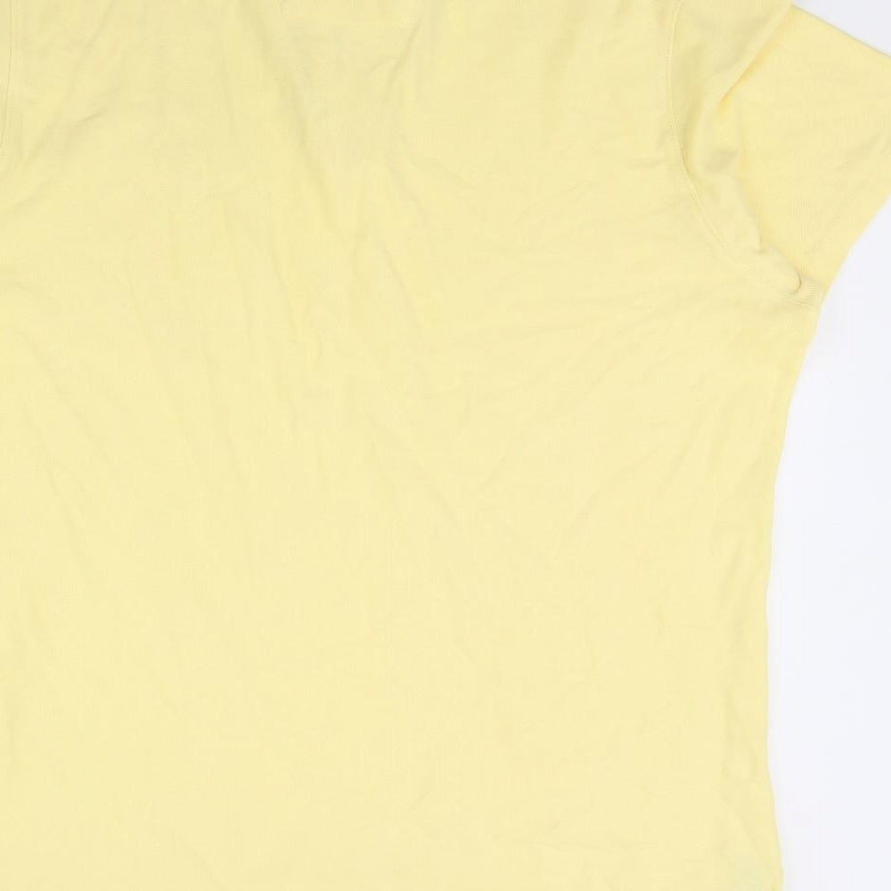 Maine  Mens Yellow    Polo Size L