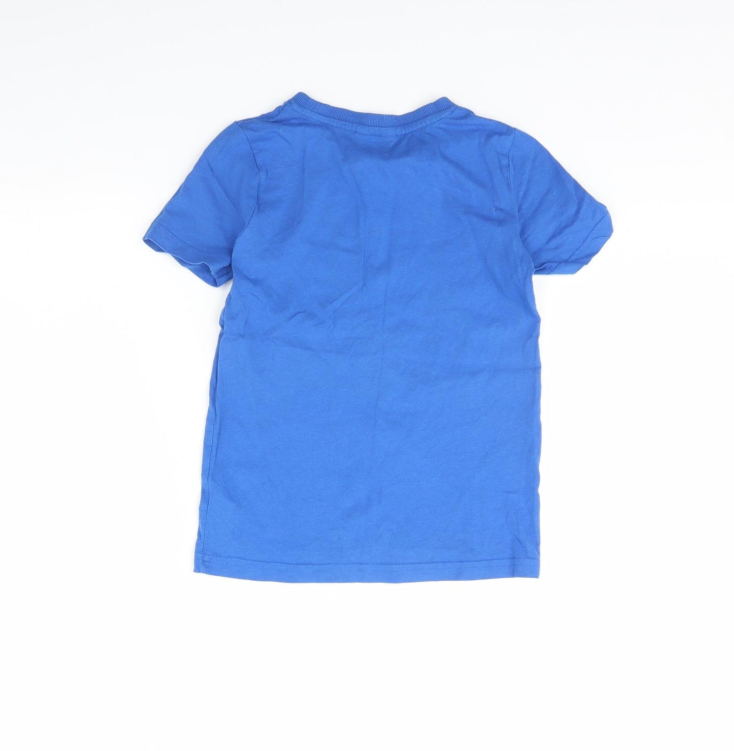 M&Co Boys Blue   Basic T-Shirt Size 6 Years  - Ninja