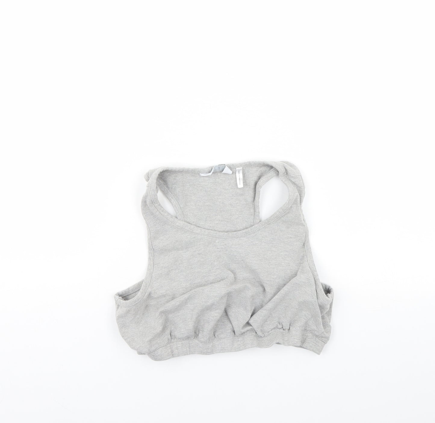 Label be Womens Grey   Cropped Tank Size 16