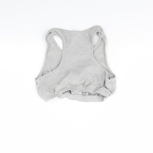 Label be Womens Grey   Cropped Tank Size 16