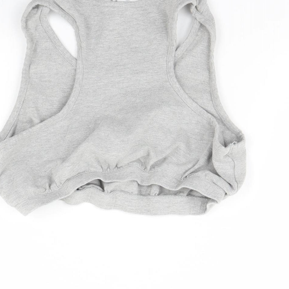 Label be Womens Grey   Cropped Tank Size 16