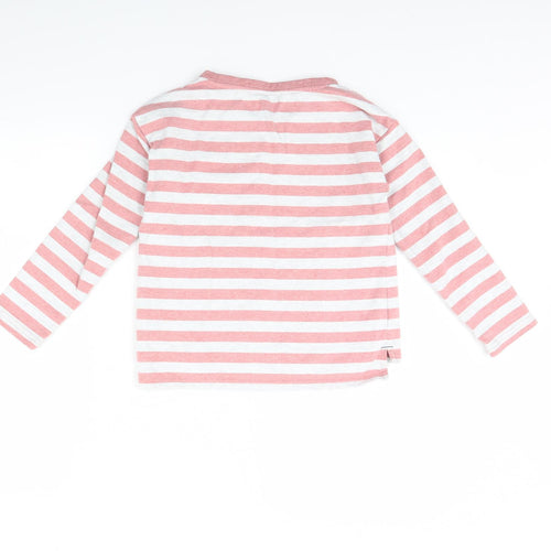 lily & dan Girls Pink Striped  Pullover Jumper Size 10 Years