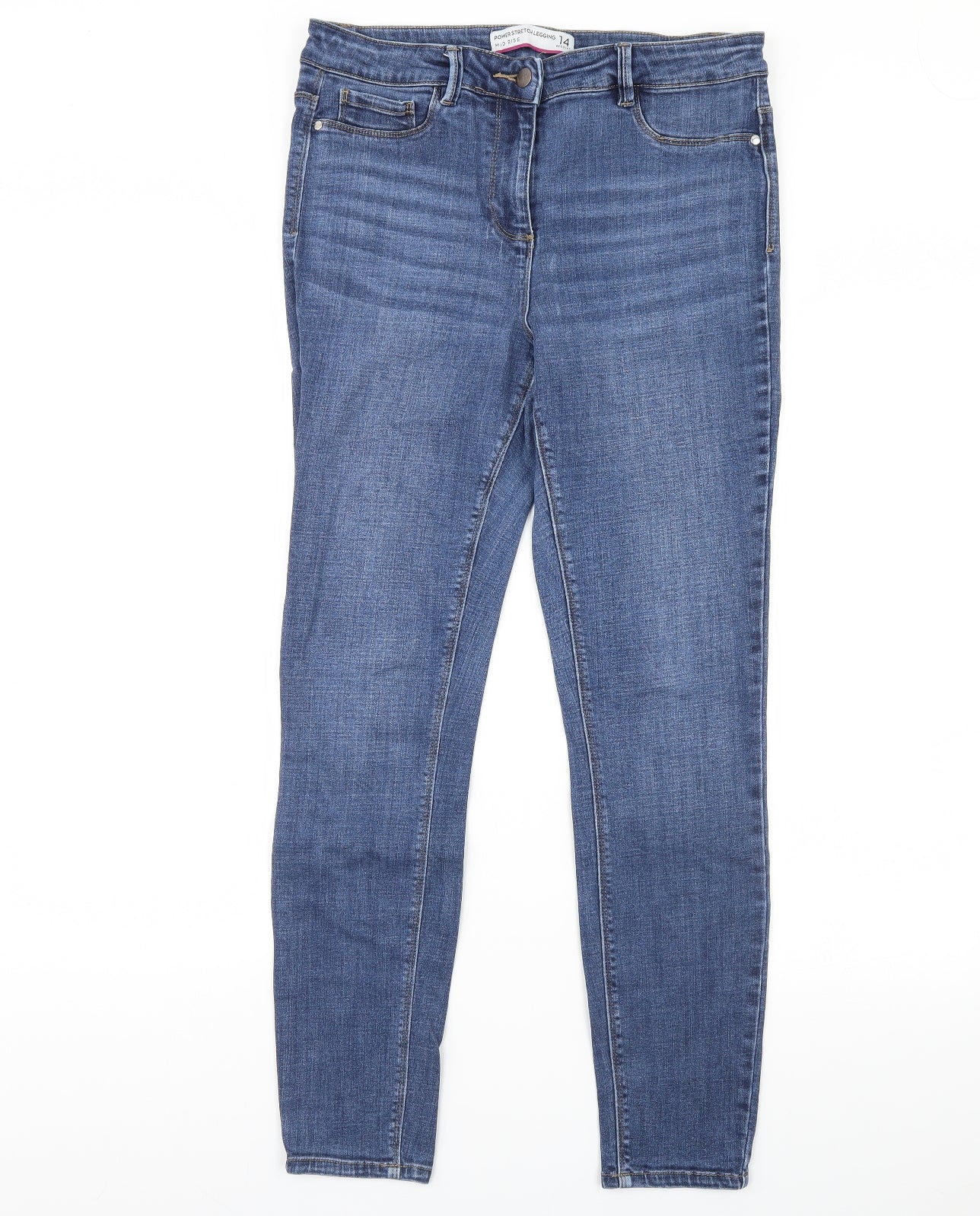 NEXT Womens Blue  Denim Skinny Jeans Size 14 L29 in