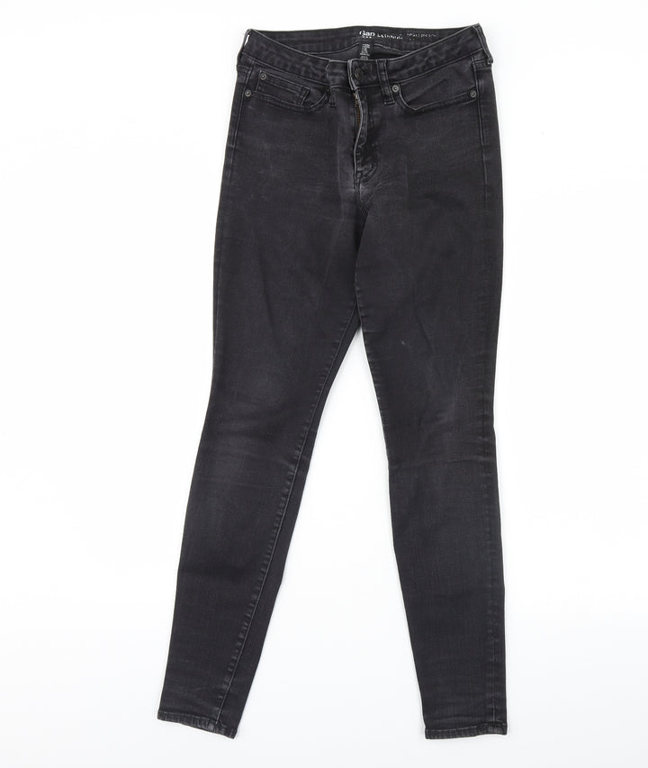 Gap Womens Black Denim Skinny Jeans Size 12 L28 in