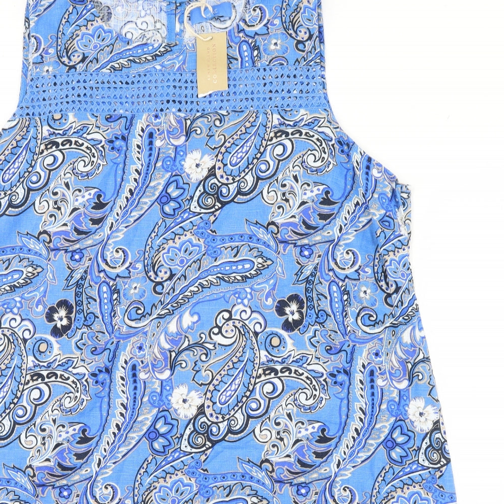 NEXT Womens Blue Fair Isle  Shift  Size 26