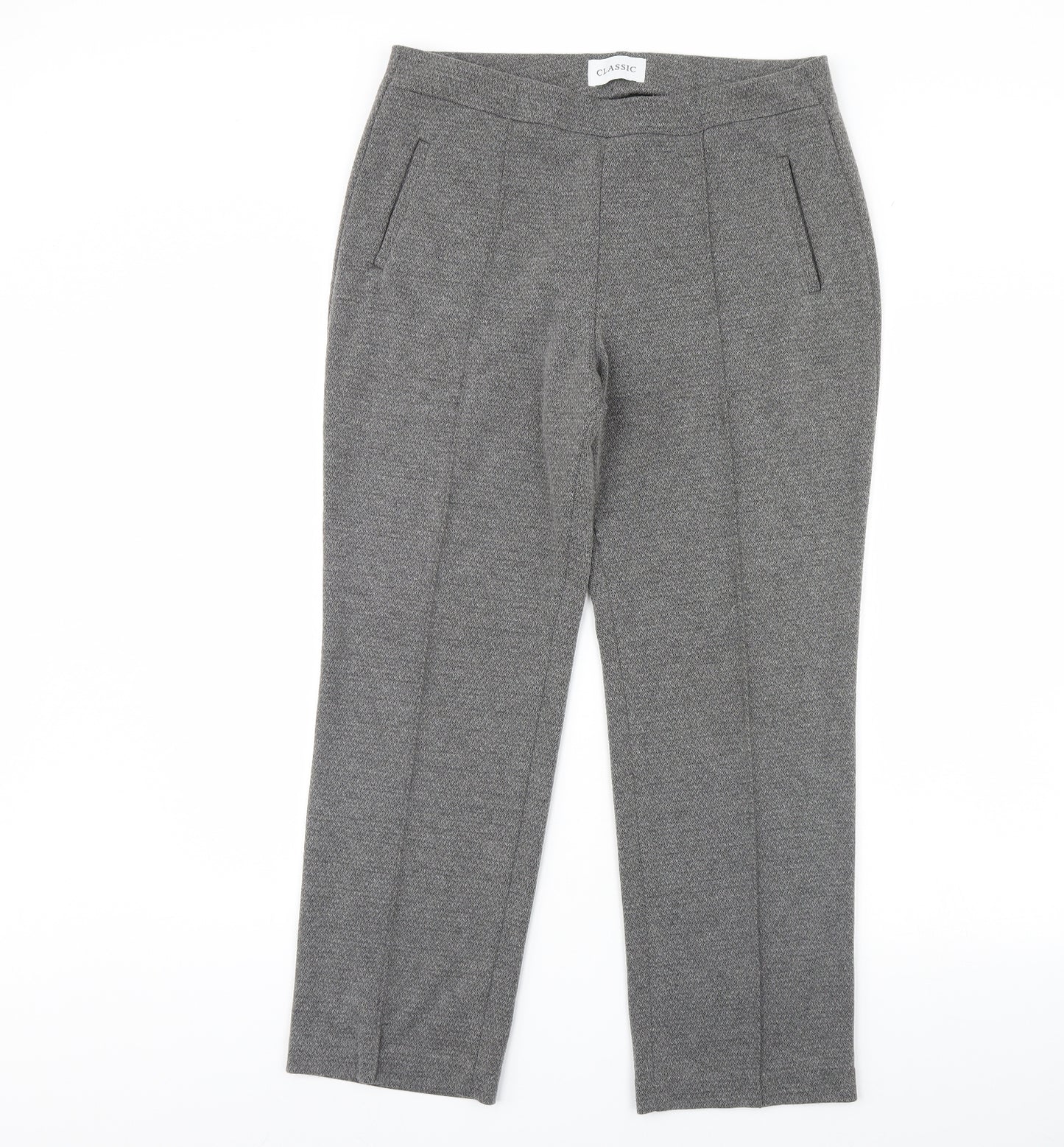 M&S Womens Grey   Trousers  Size 14 L27 in