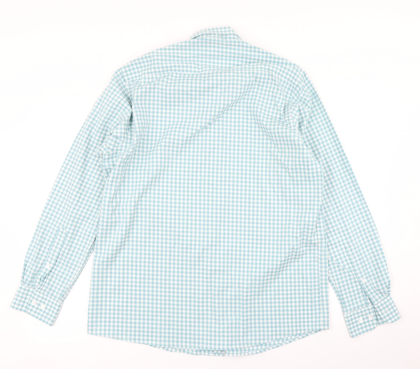 Cotton Traders Mens Black Check   Button-Up Size M