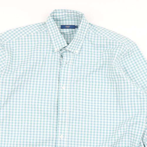 Cotton Traders Mens Black Check   Button-Up Size M