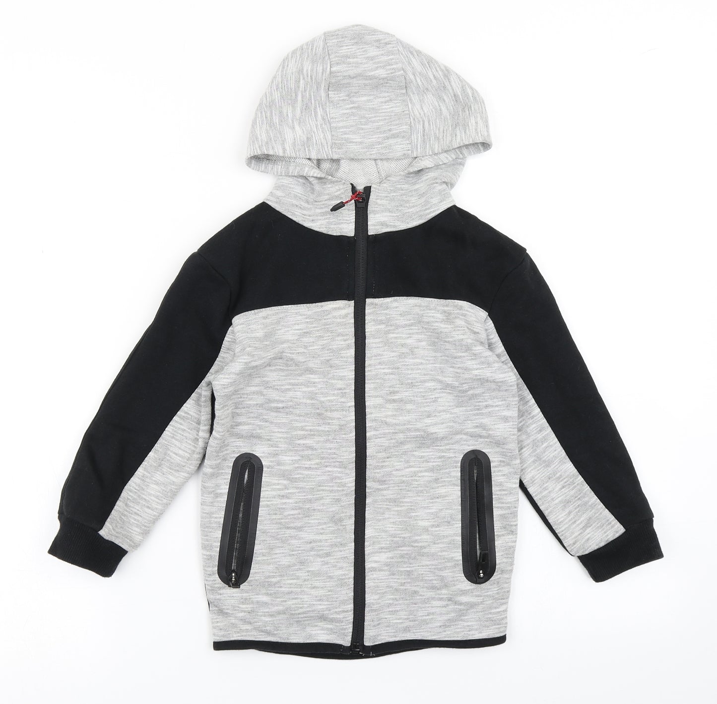 V Boys Grey Colourblock  Track Jacket Jacket Size 6 Years