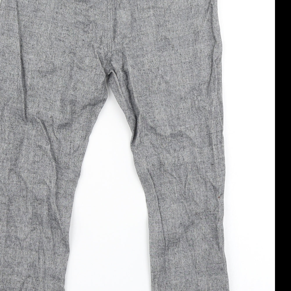 NEXT Boys Grey Plaid  Dress Pants Trousers Size 6 Years