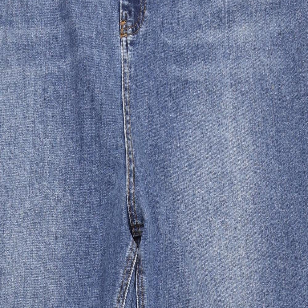 Simply Be Womens Blue  Denim Mom Jeans Size 24 L29 in