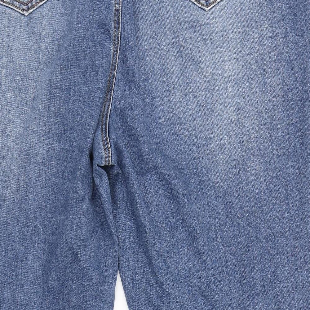 Simply Be Womens Blue  Denim Mom Jeans Size 24 L29 in