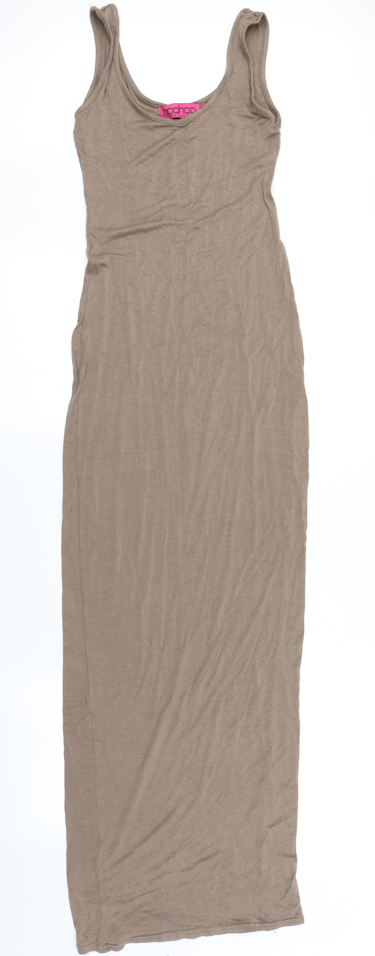 Boohoo Womens Brown   Bodycon  Size 6