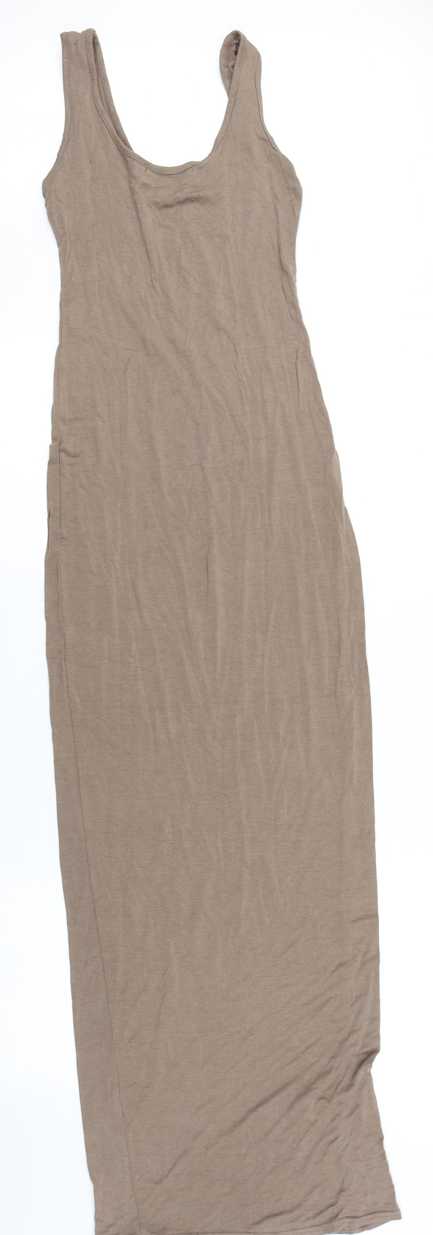 Boohoo Womens Brown   Bodycon  Size 6