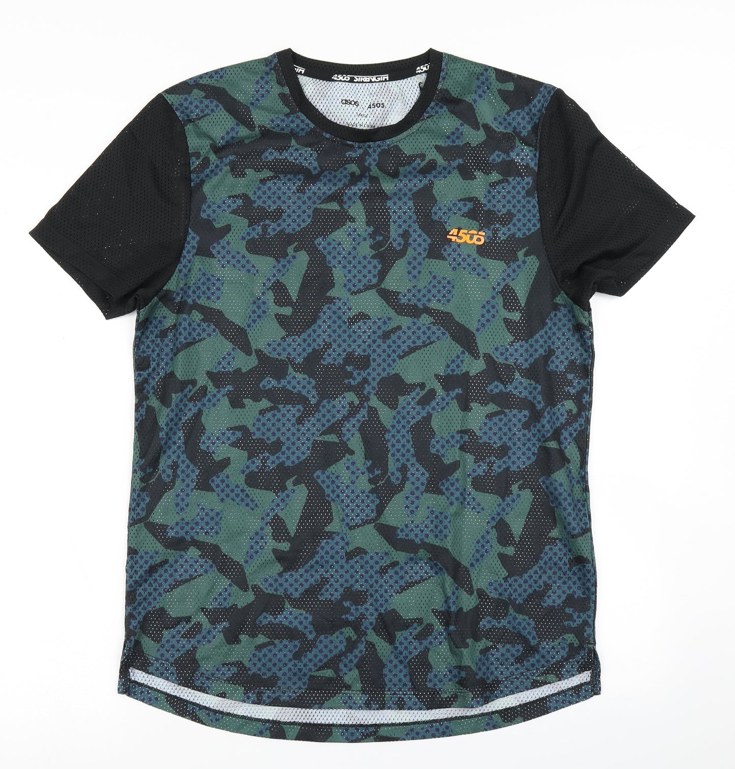 ASOS Mens Blue Camouflage  Basic T-Shirt Size L