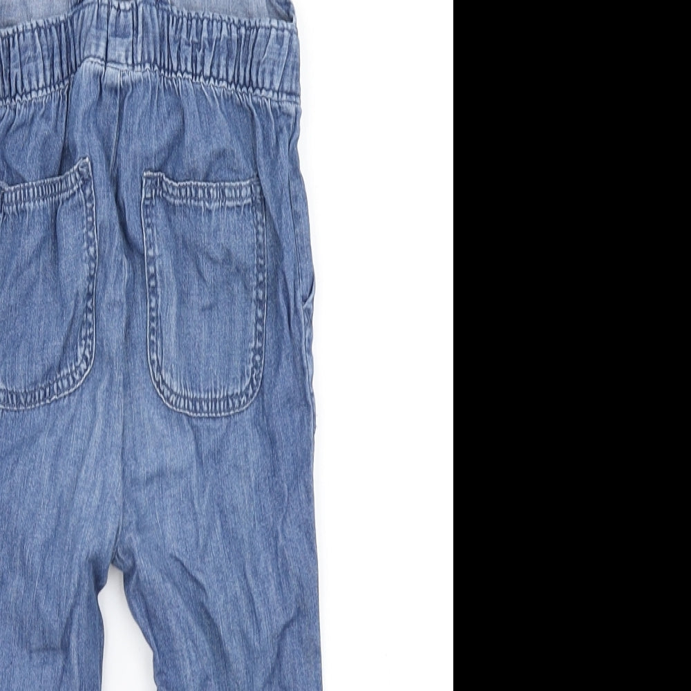 Gap Girls Blue  Denim Dungaree One-Piece Size 18-24 Months