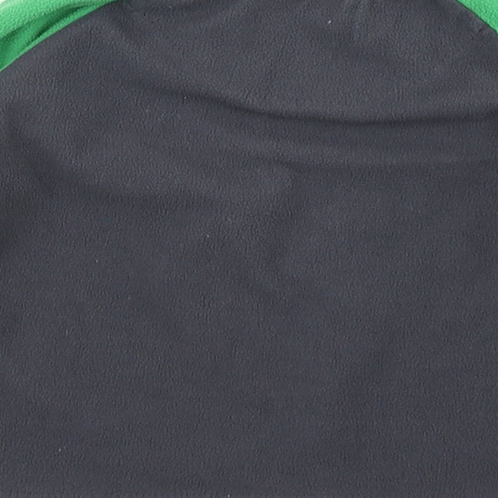 Primark Boys Green Colourblock Fleece Pullover T-Shirt Size 2-3 Years  - Dinosaur