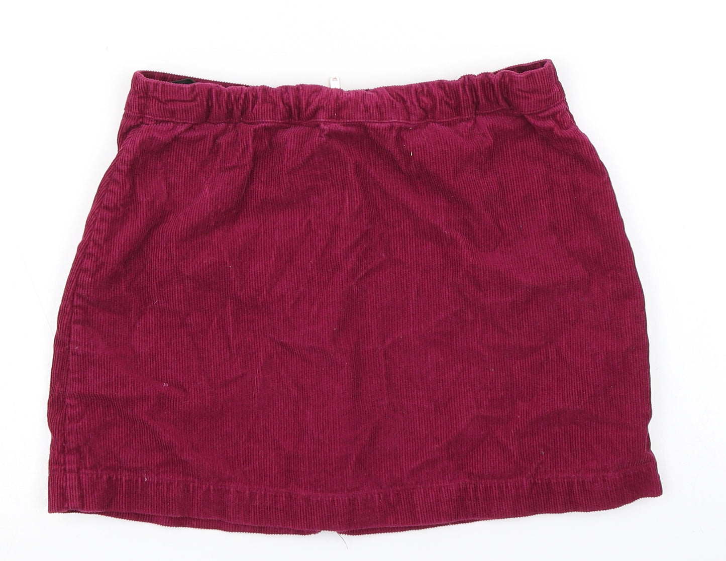 M&S Girls Pink  Corduroy A-Line Skirt Size 9-10 Years