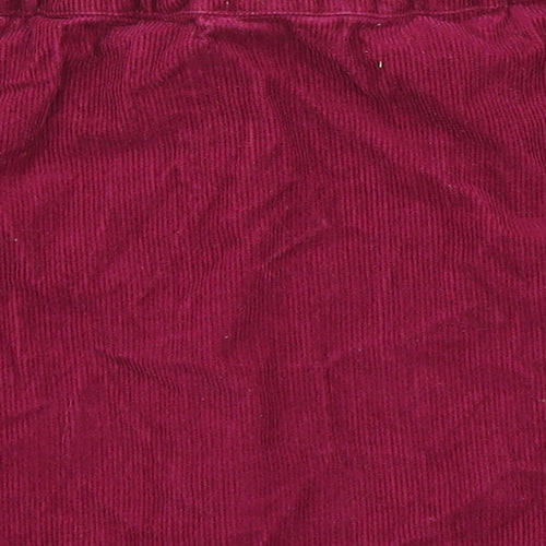 M&S Girls Pink  Corduroy A-Line Skirt Size 9-10 Years