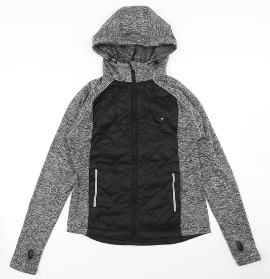 Front view of Atmosphere women’s grey jacket, size UK 12