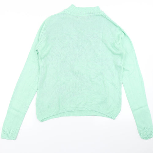ISLE Womens Green  Knit Pullover Jumper Size S