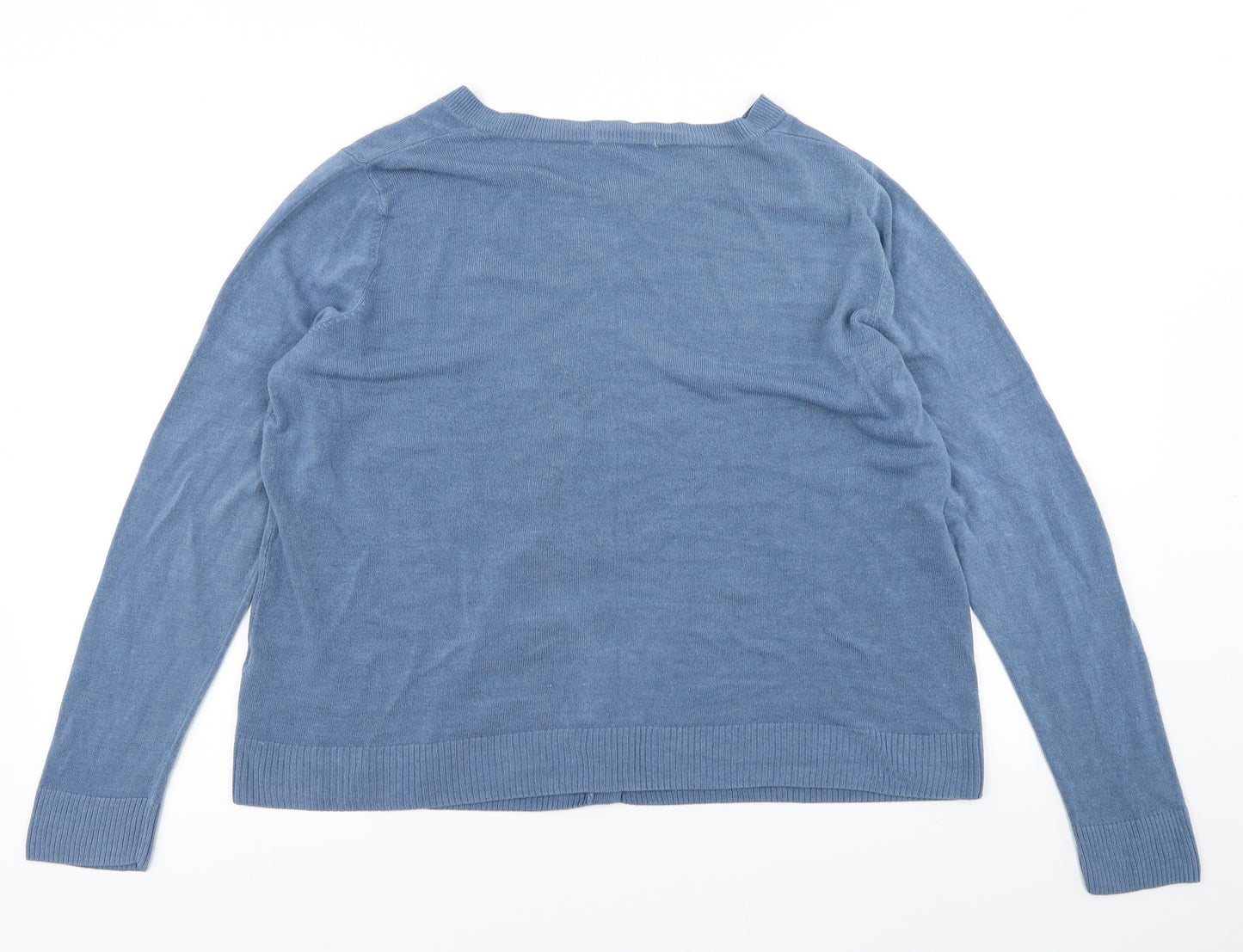 TU Womens Blue  Knit Cardigan Jumper Size 18