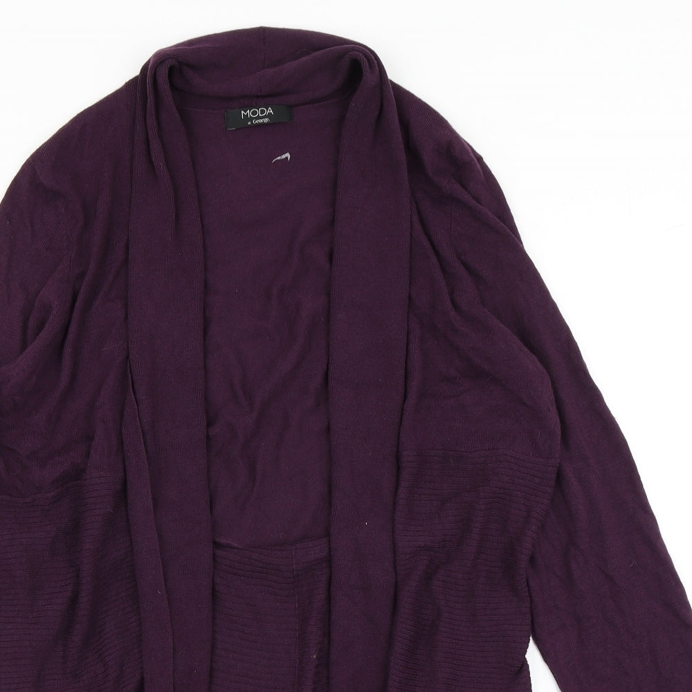 George Womens Purple  Knit Cardigan Jumper Size 20