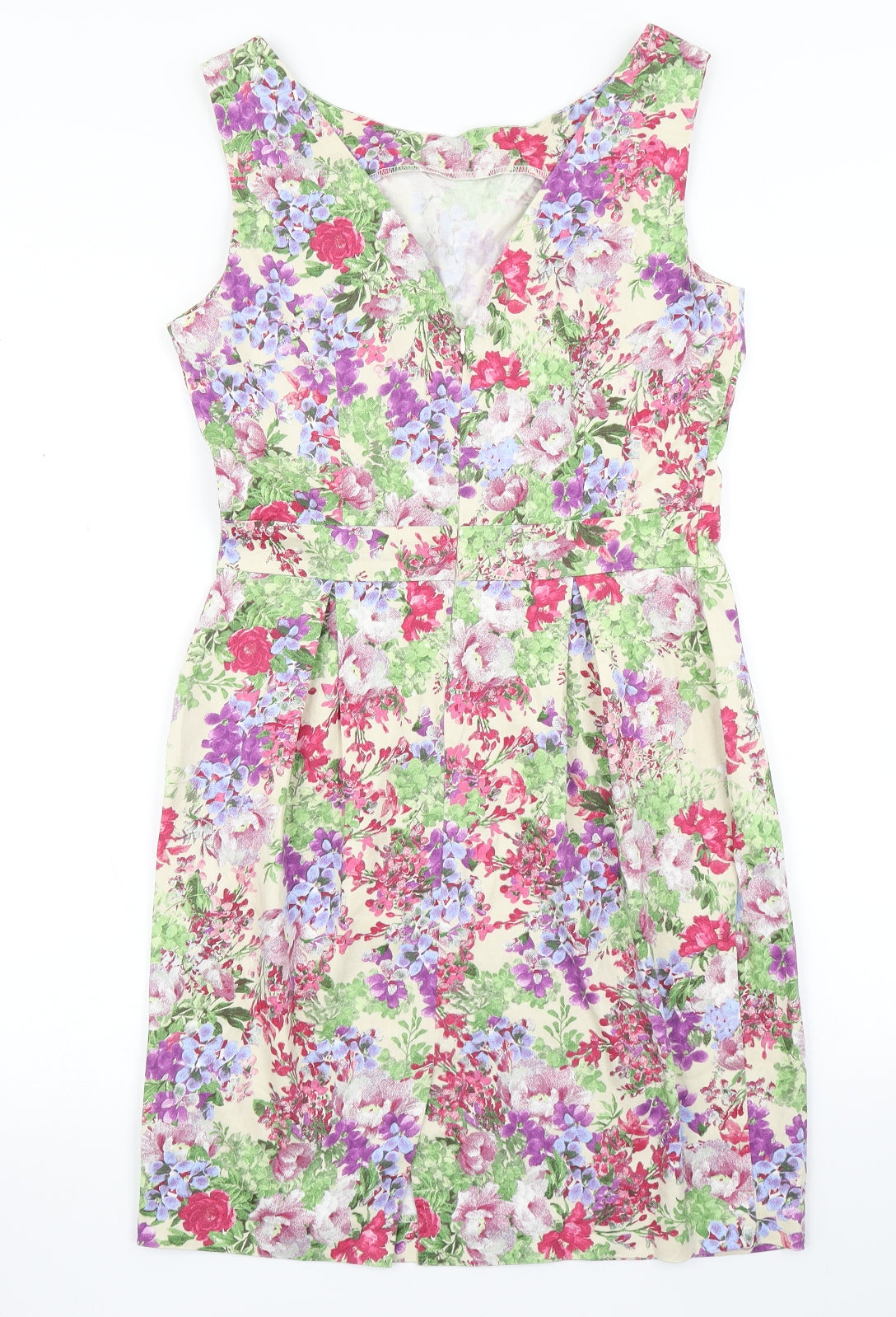 F&F Womens Ivory Floral  Pencil Dress  Size 12