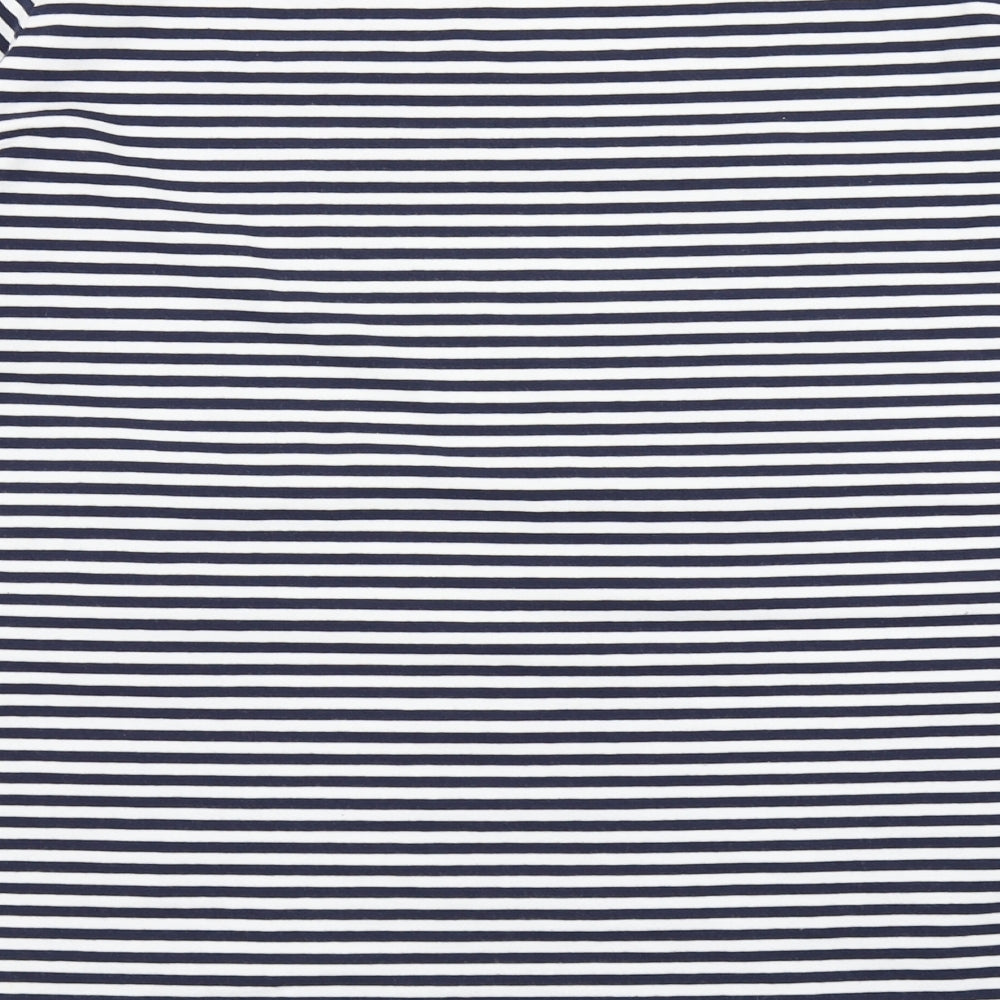 George Womens Blue Striped  Basic T-Shirt Size 24
