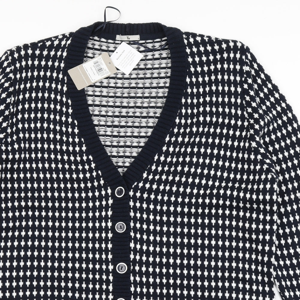 TU Womens Blue  Knit Cardigan Jumper Size 22
