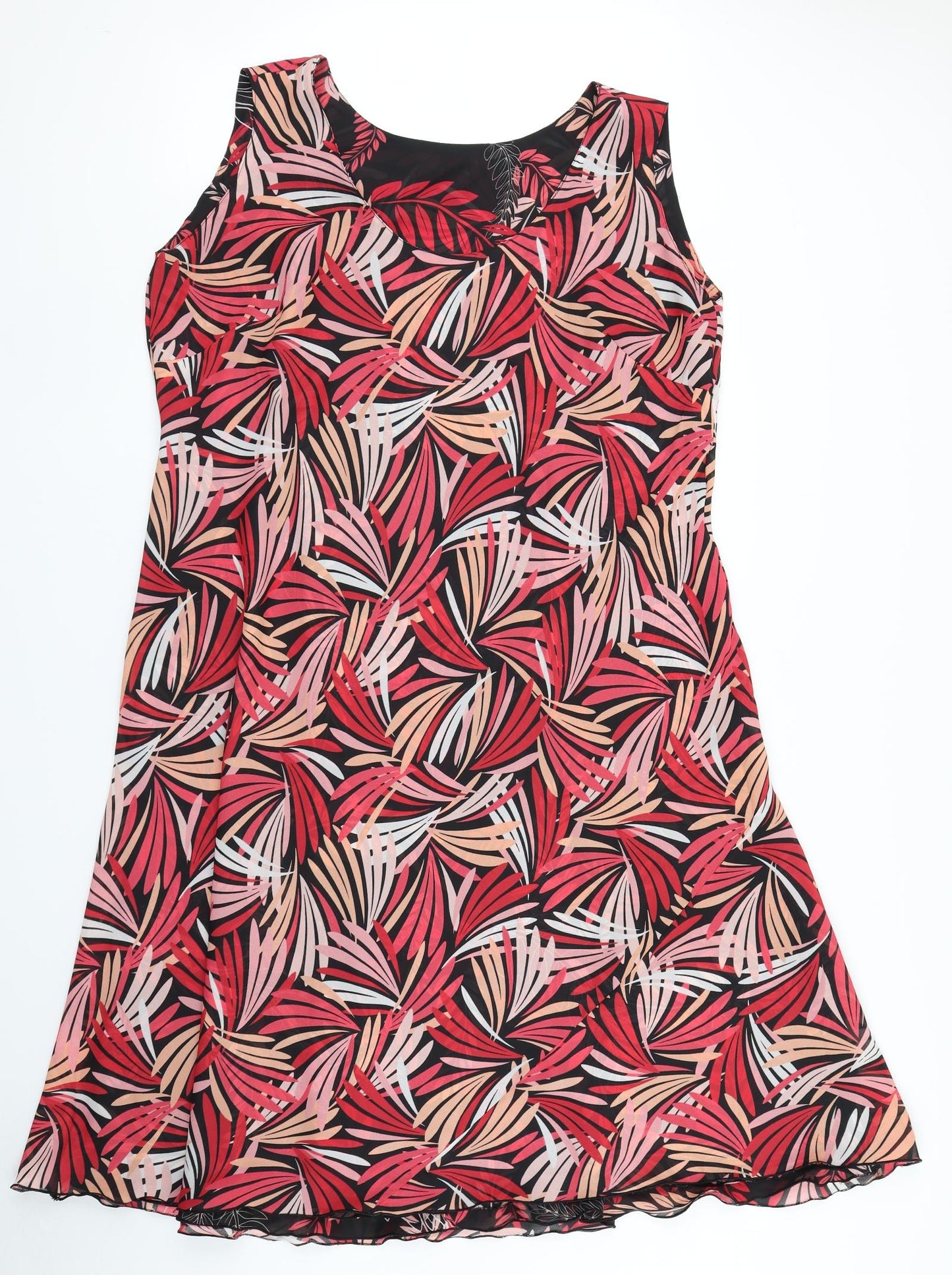 Wardrobe Womens Black Floral  Fit & Flare  Size 24  - Reversible