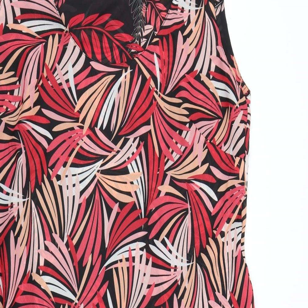 Wardrobe Womens Black Floral  Fit & Flare  Size 24  - Reversible