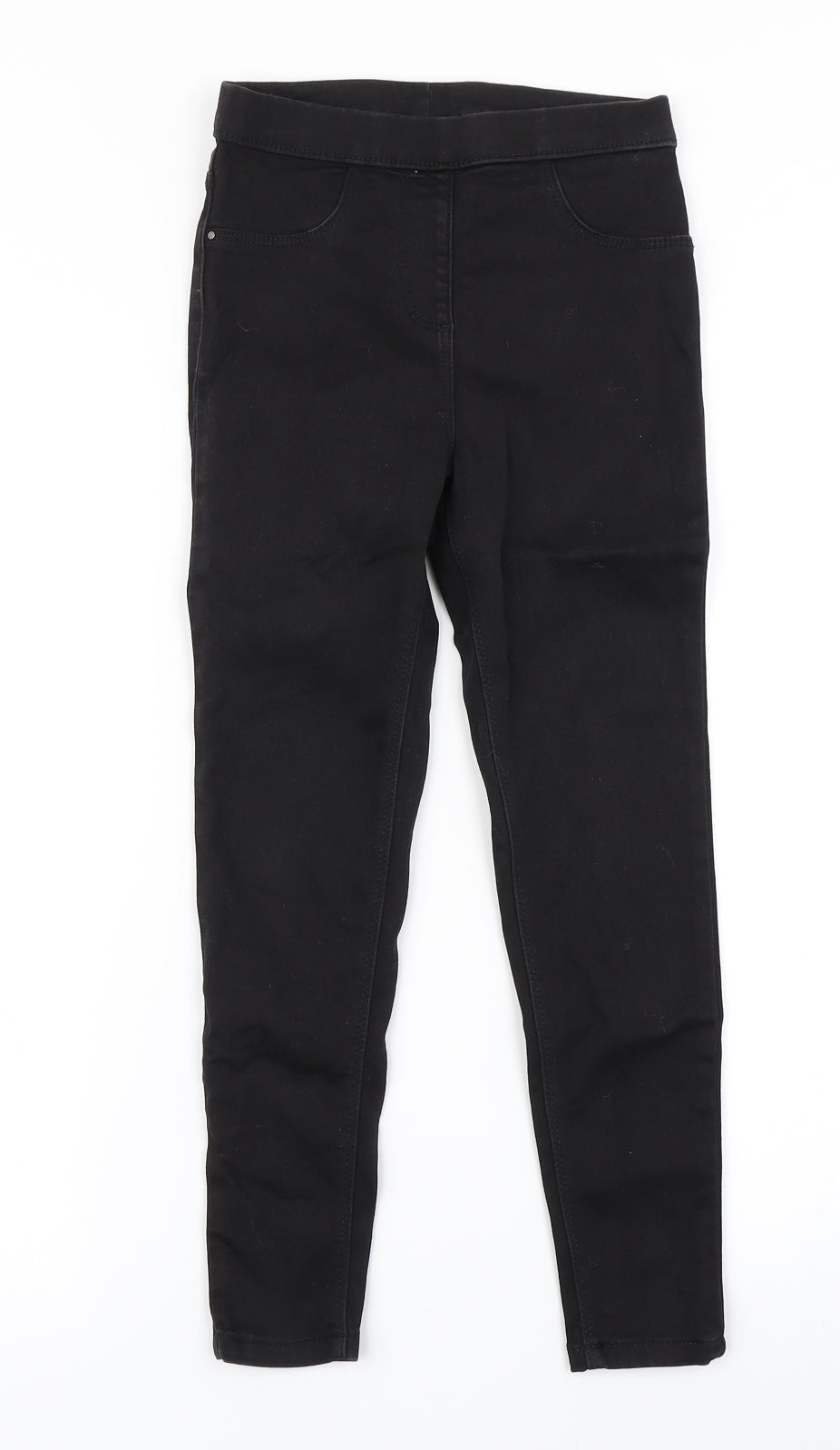 George Girls Black  Denim Jegging Jeans Size 7-8 Years