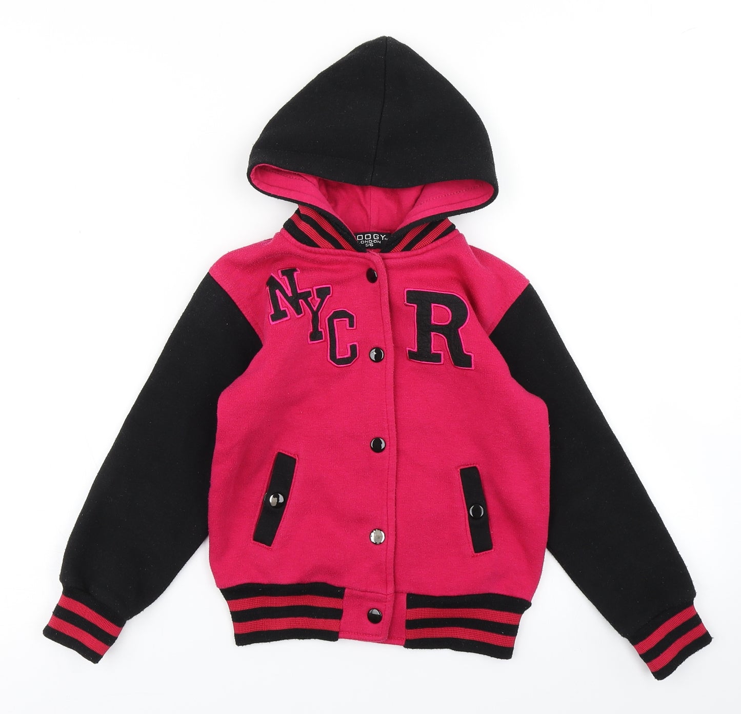 Boogy London Girls Pink Colourblock  Jacket  Size 5-6 Years