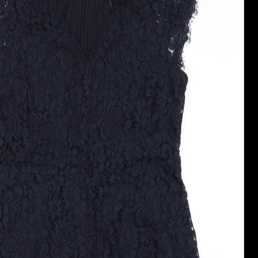 H&M Womens Blue  Lace Fit & Flare  Size L