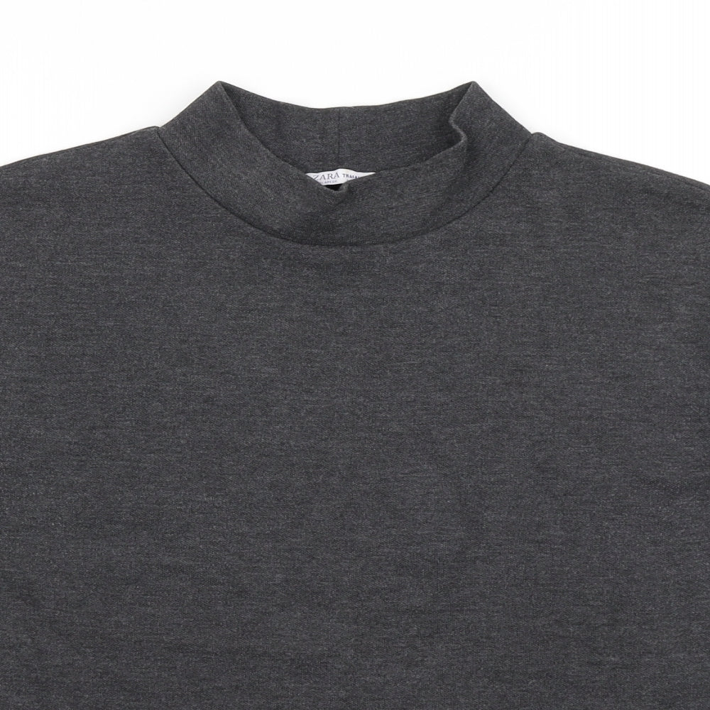 Zara Womens Grey   Basic T-Shirt Size S