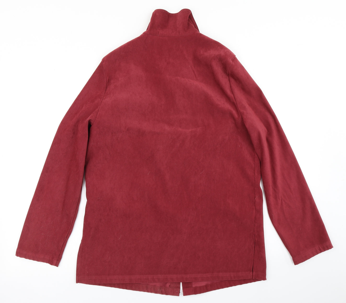 R Womens Red   Basic Button-Up Size 14