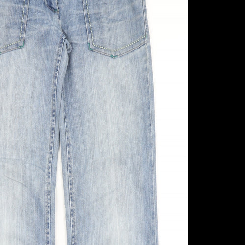 Dorothy Perkins Womens Blue  Denim Straight Jeans Size 10 L30 in