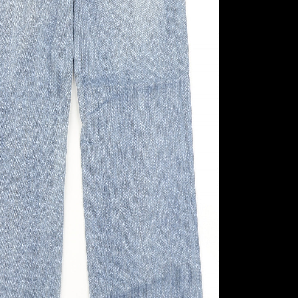 Dorothy Perkins Womens Blue  Denim Straight Jeans Size 10 L30 in