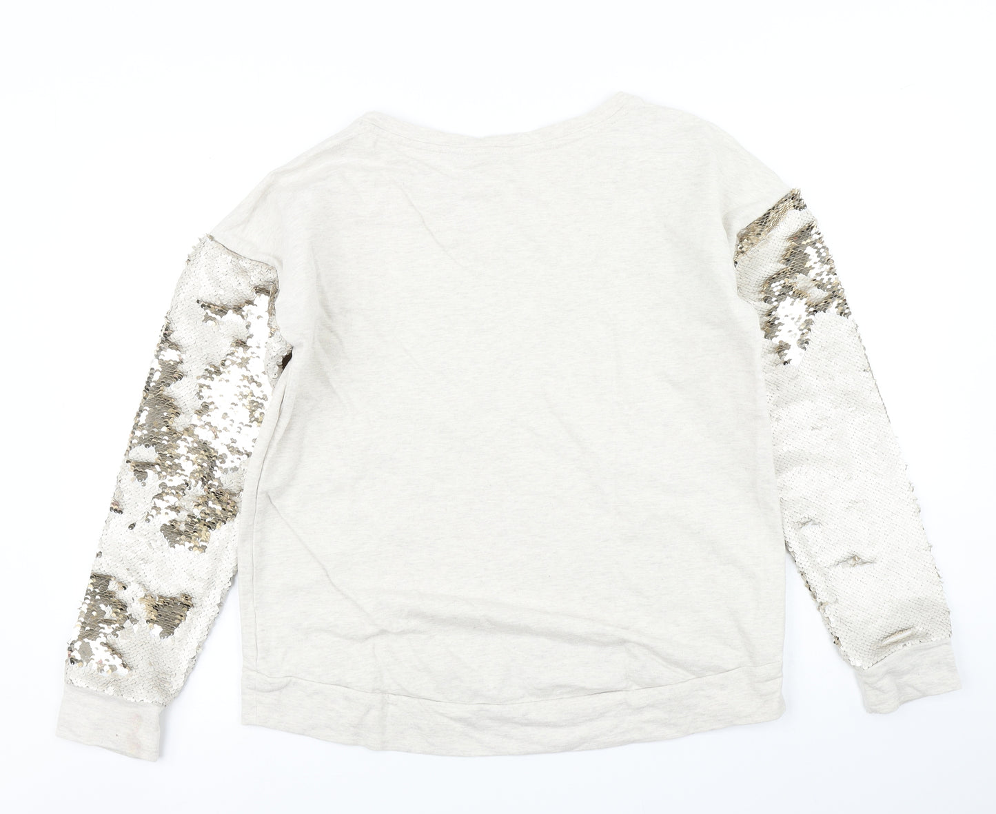NEXT Womens Beige   Pullover Sweatshirt Size M