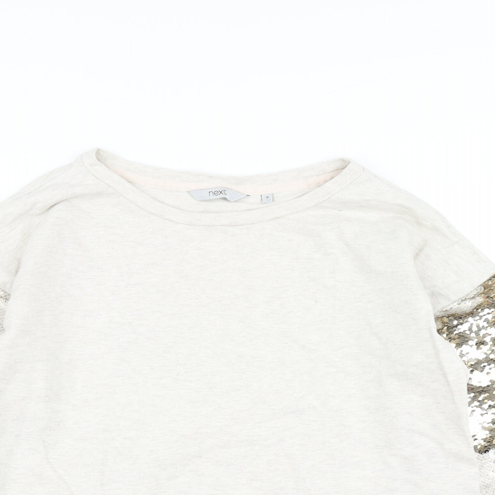 NEXT Womens Beige   Pullover Sweatshirt Size M