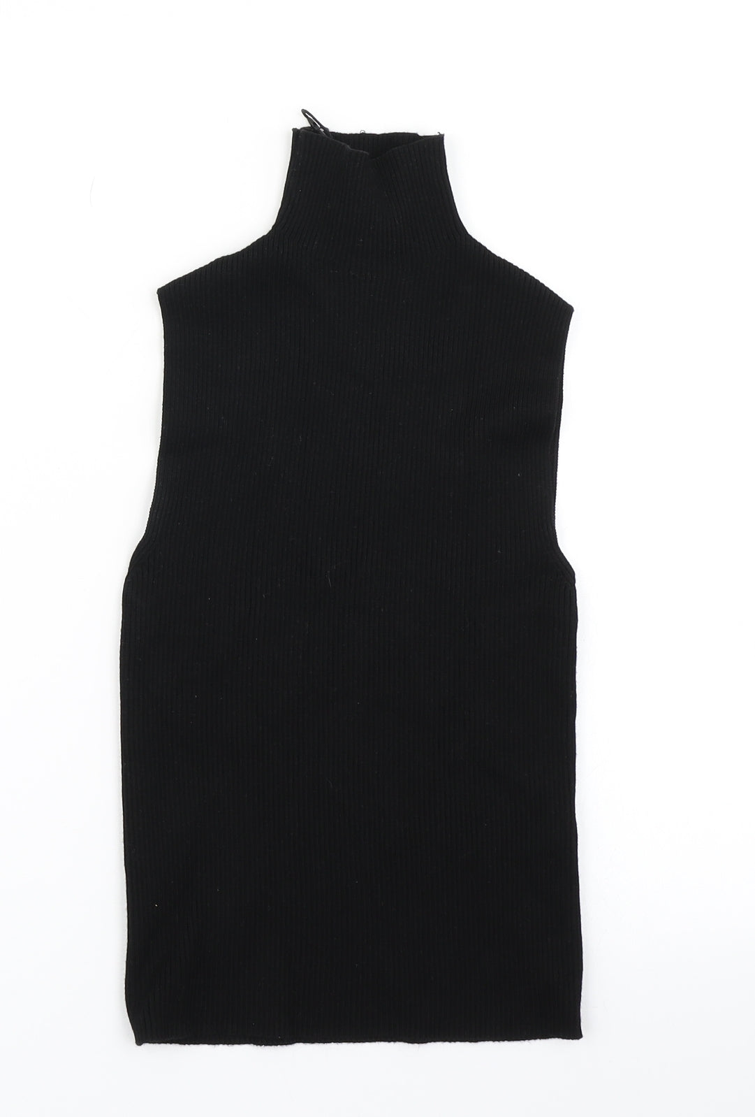 Zara Womens Black  Knit Basic Tank Size S