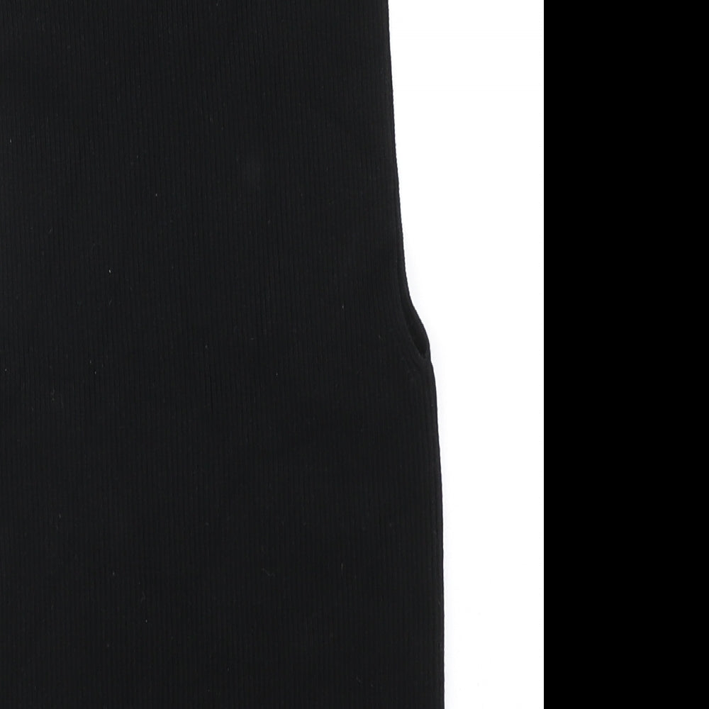 Zara Womens Black  Knit Basic Tank Size S