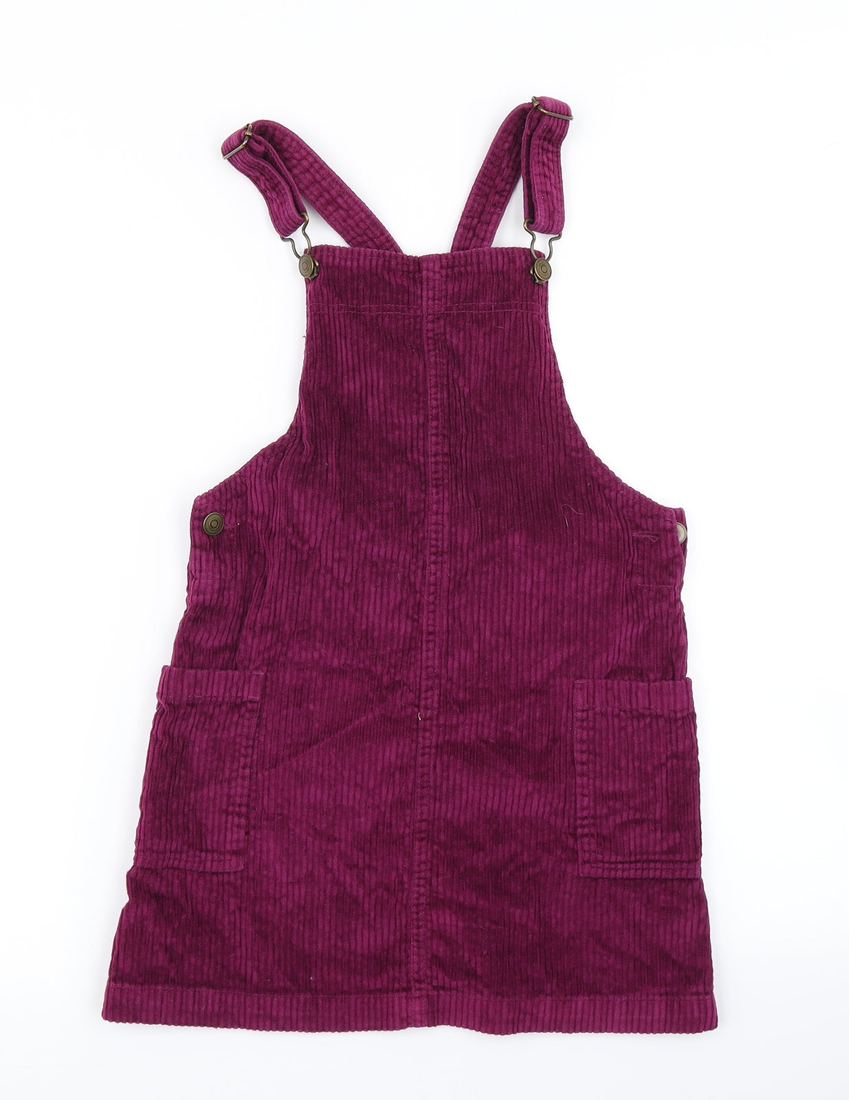 John Lewis Girls Purple  Corduroy Pinafore/Dungaree Dress  Size 9 Years