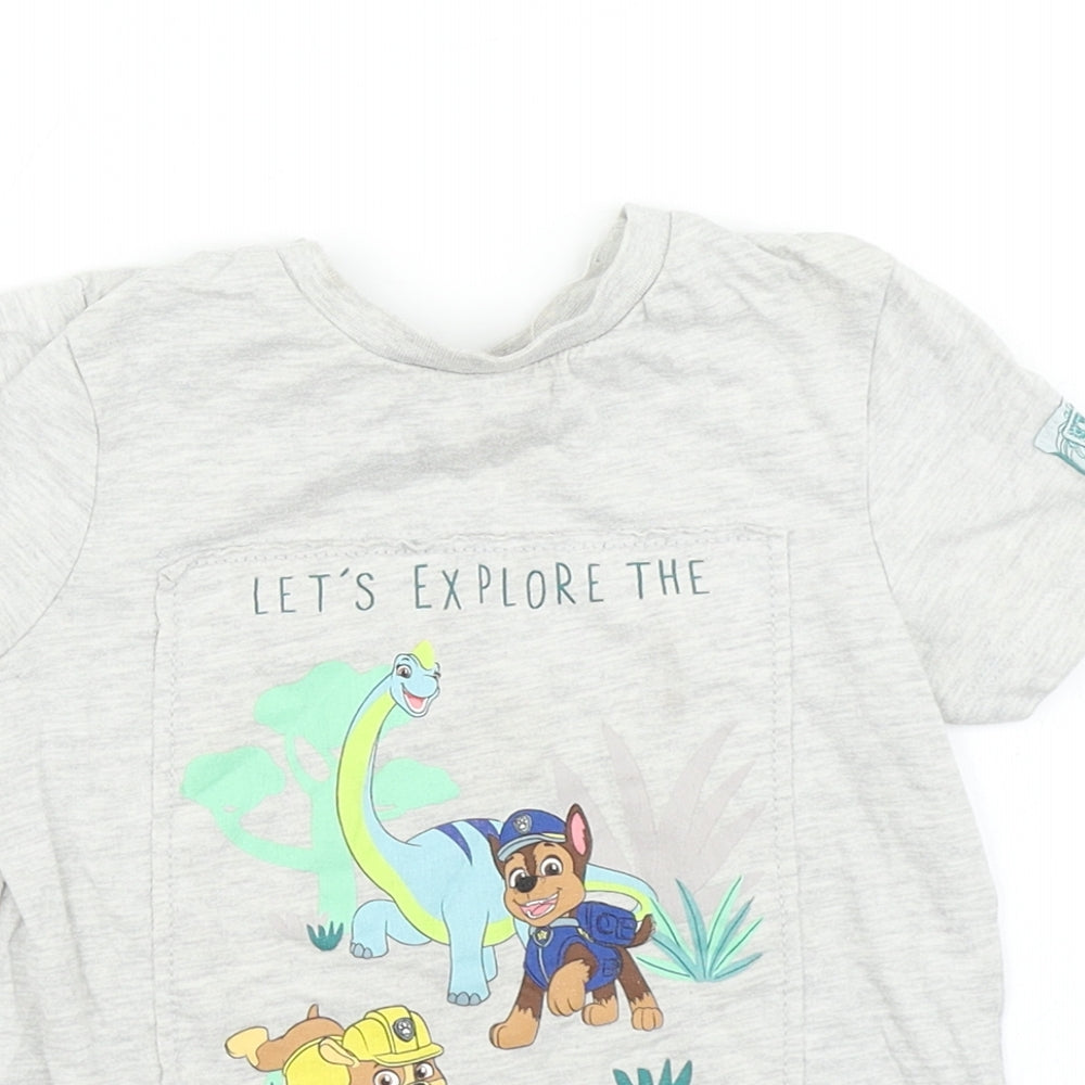 George Boys Grey   Basic T-Shirt Size 2-3 Years  - Paw Patrol