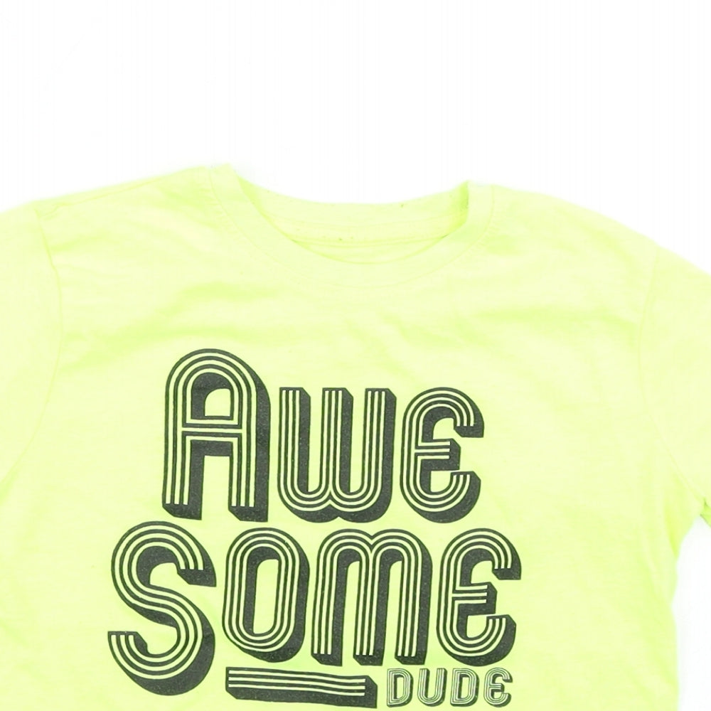 Primark Boys Yellow   Basic T-Shirt Size 3-4 Years